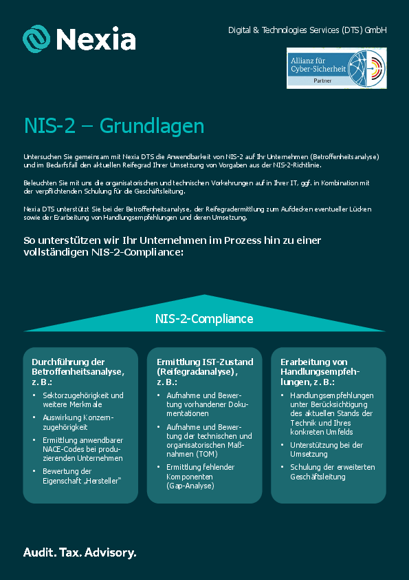 PDF zum Thema: NIS-2 – Grundlagen