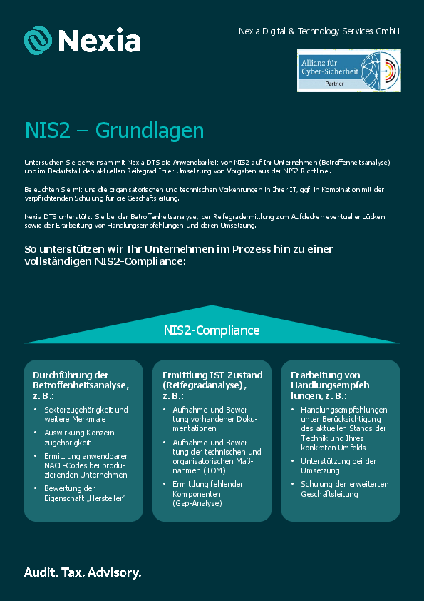 PDF zum Thema: NIS-2 – Grundlagen