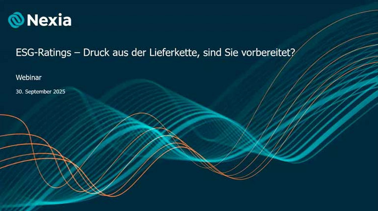 Screenshot aus dem Video zum Webinar: ESG-Ratings - Druck aus der Lieferkette, sind Sie vorbereitet?