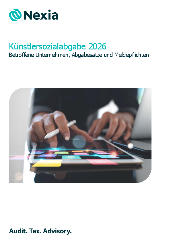 PDF zur Mandanteninfo: Künstlersozialabgabe 2026