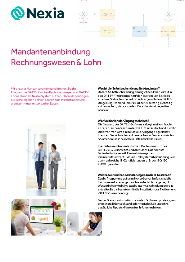 PDF zum Thema: Mandantenanbindung Rechnungswesen & Lohn