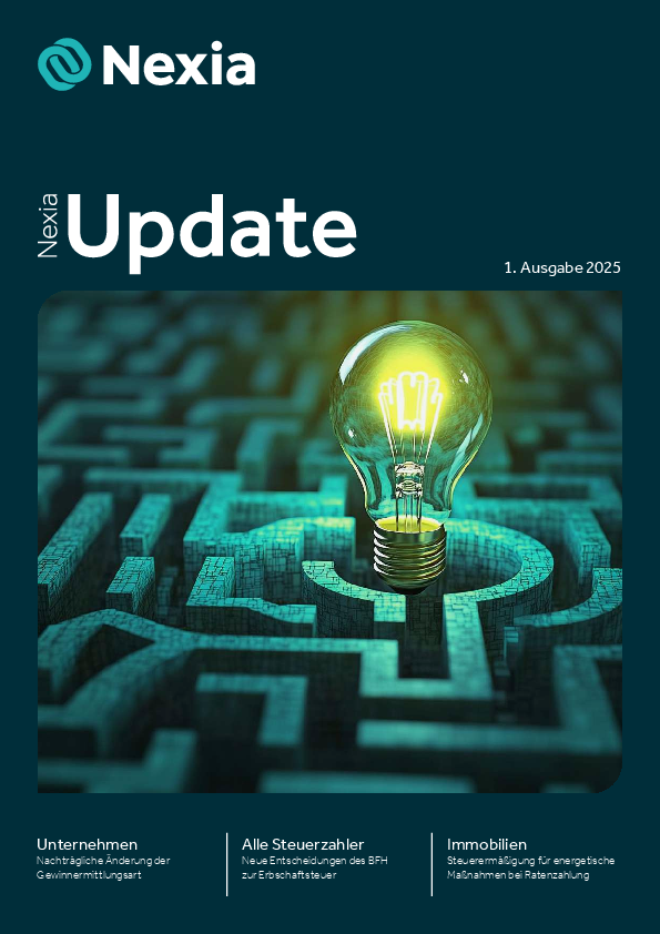 PDF zur Mandanteninfo: Nexia Update Version 1/2025