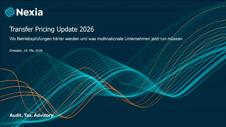 Screenshot aus dem Video zum Webinar: Transfer Pricing Update 2026