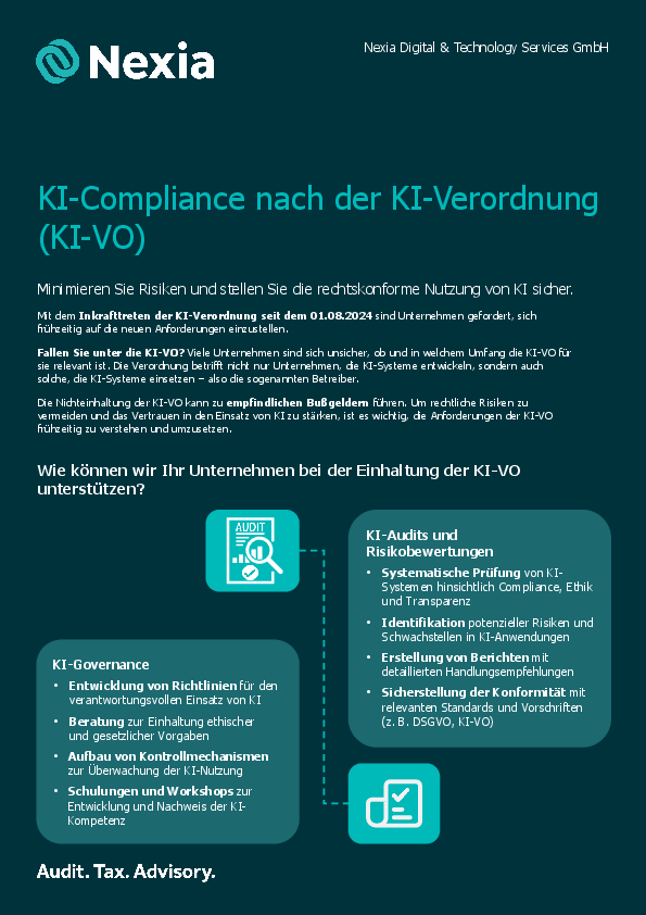 PDF zum Thema: KI-Compliance nach der KI-Verordnung (KI-VO)