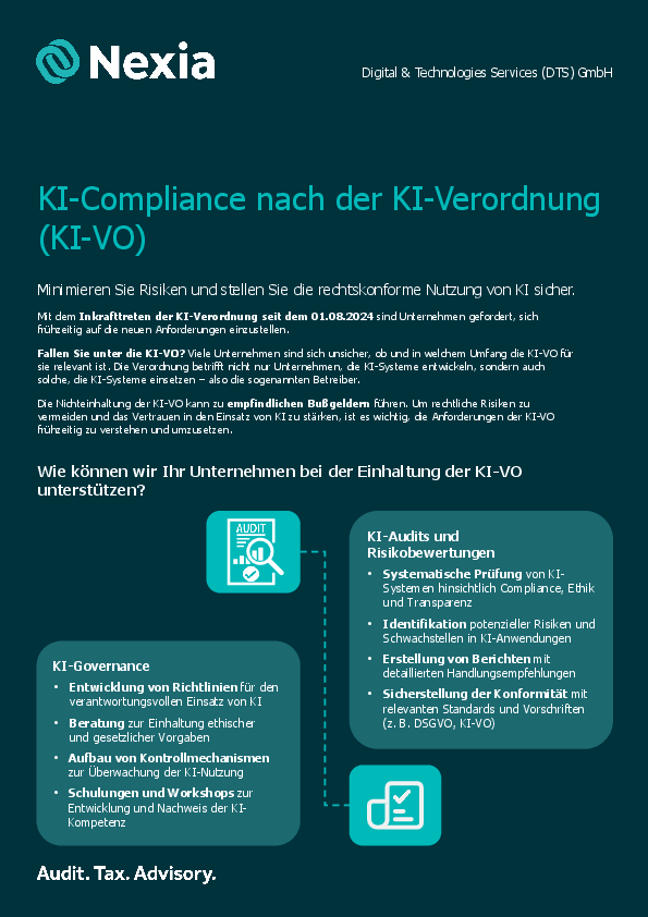 PDF zum Thema: KI-Compliance nach der KI-Verordnung (KI-VO)