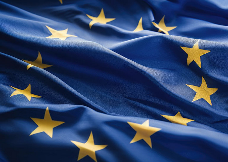 Die Abbildung zeigt einen Ausschnitt einer Europaflagge.