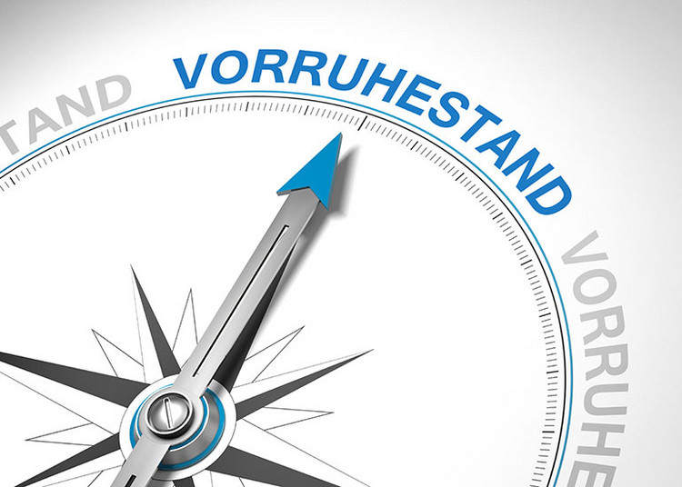 Die Bildcollage zeigt eine Zeichnung eines Kompasses. Die Nadel zeigt auf den Schriftzug „Vorruhestand”.