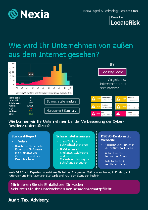 PDF zum Thema: Wie wird Ihr Unternehmen von außen aus dem Internet gesehen?