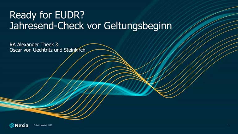 Screenshot aus dem Video zum Webinar: Ready for EUDR? Jahresend-Check vor Geltungsbeginn